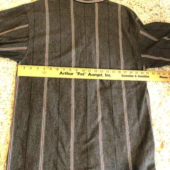 Knights Sportswear XXL SS Polo Gray Striped - Picture 5 of 6